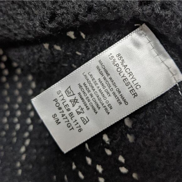COZY CASUAL Open Knit V-Neck Sweater S/M - Picture 8 of 10